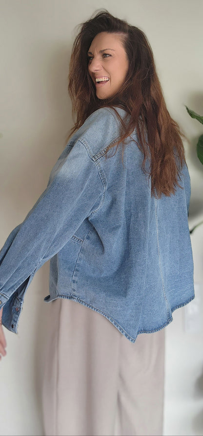 chemise jean BUTTON