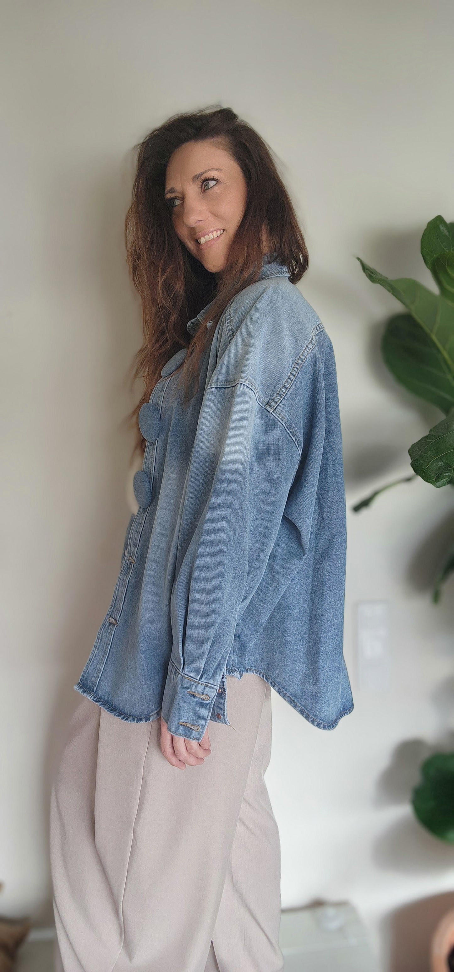 chemise jean BUTTON