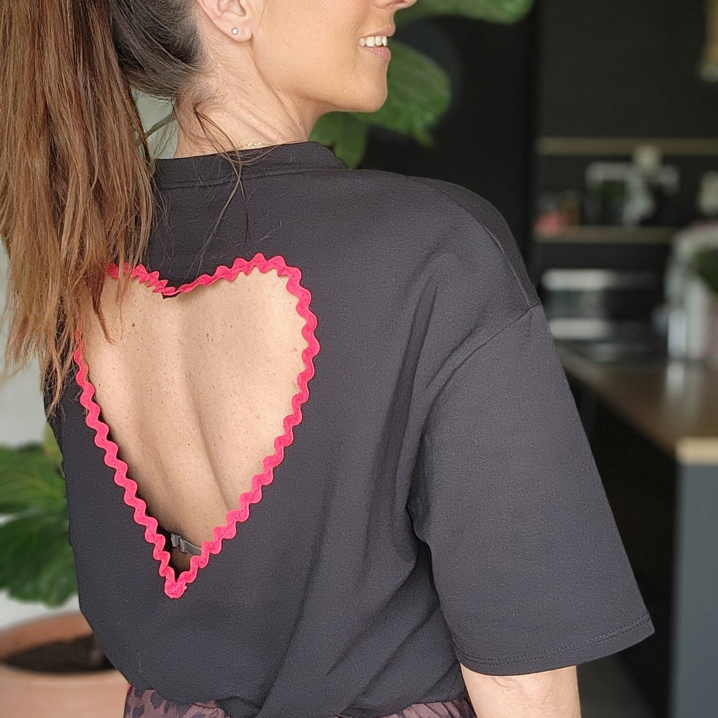 Tee-shirt Cœur AMORE Noir