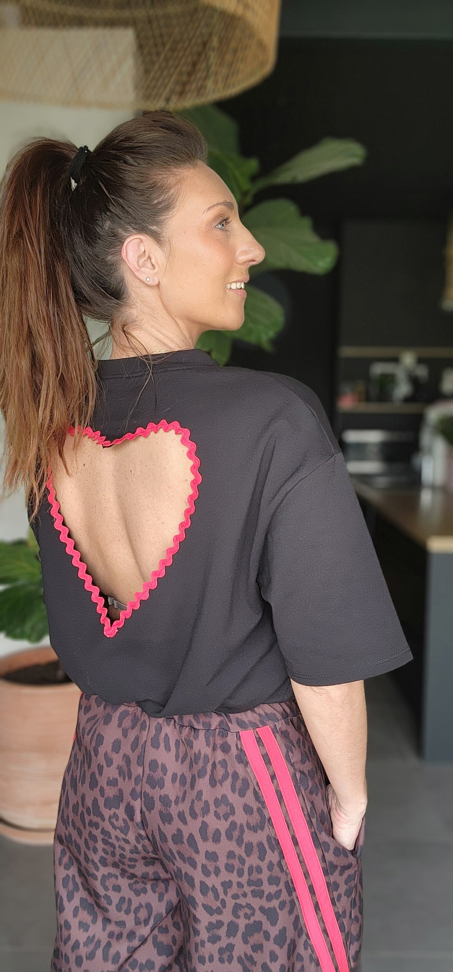 Tee-shirt Cœur AMORE Noir