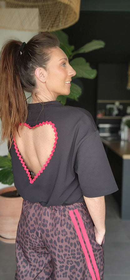 Tee-shirt Cœur AMORE Noir