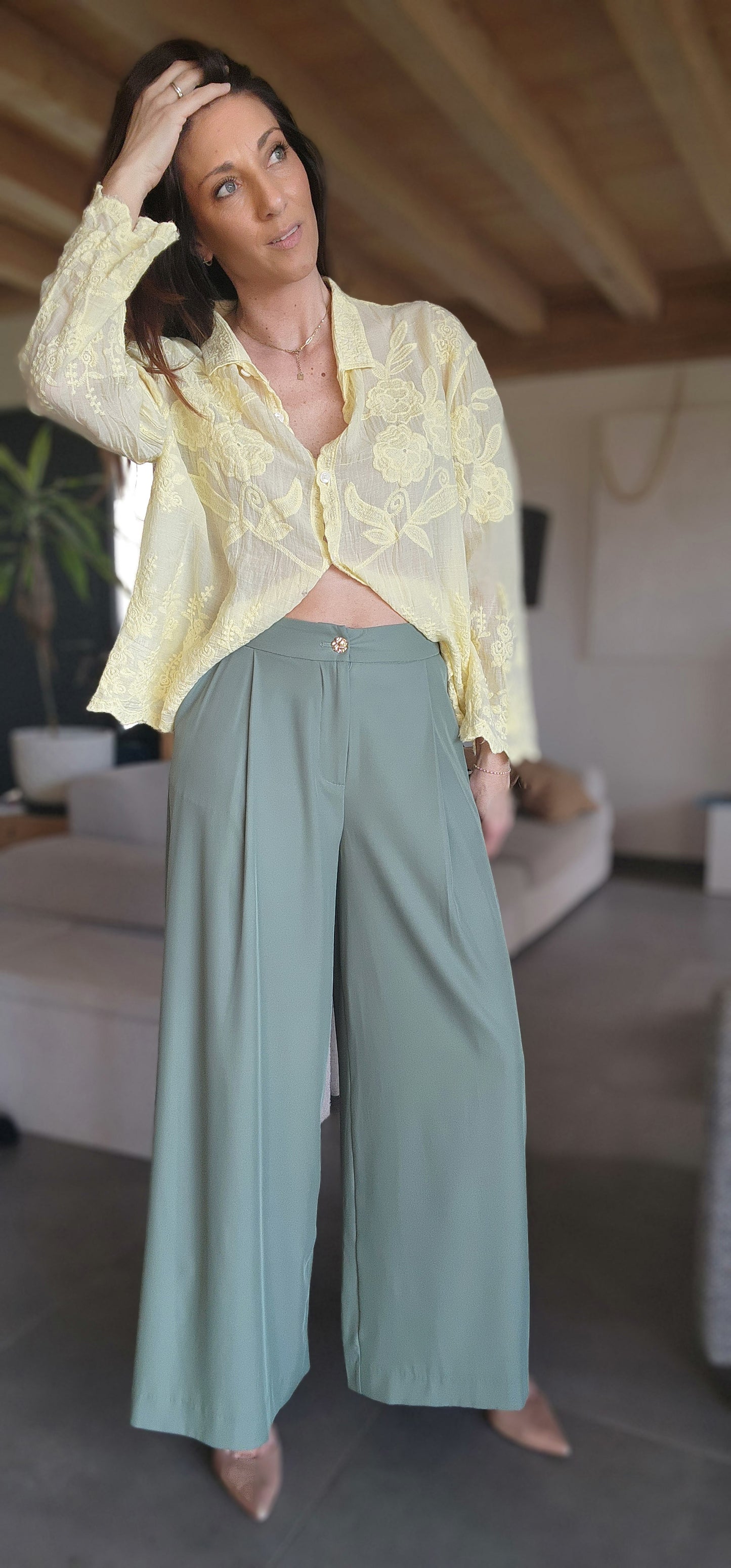Pantalon KARINA Vert