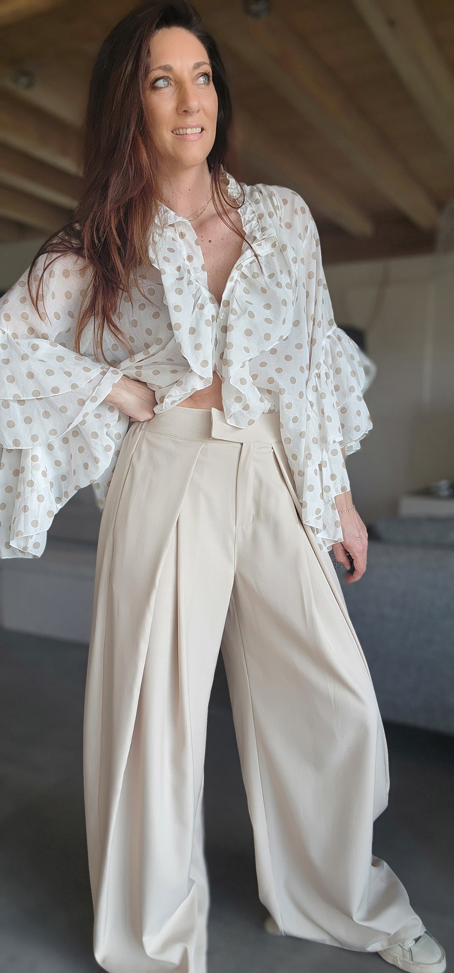 Pantalon CUBA Beige Clair