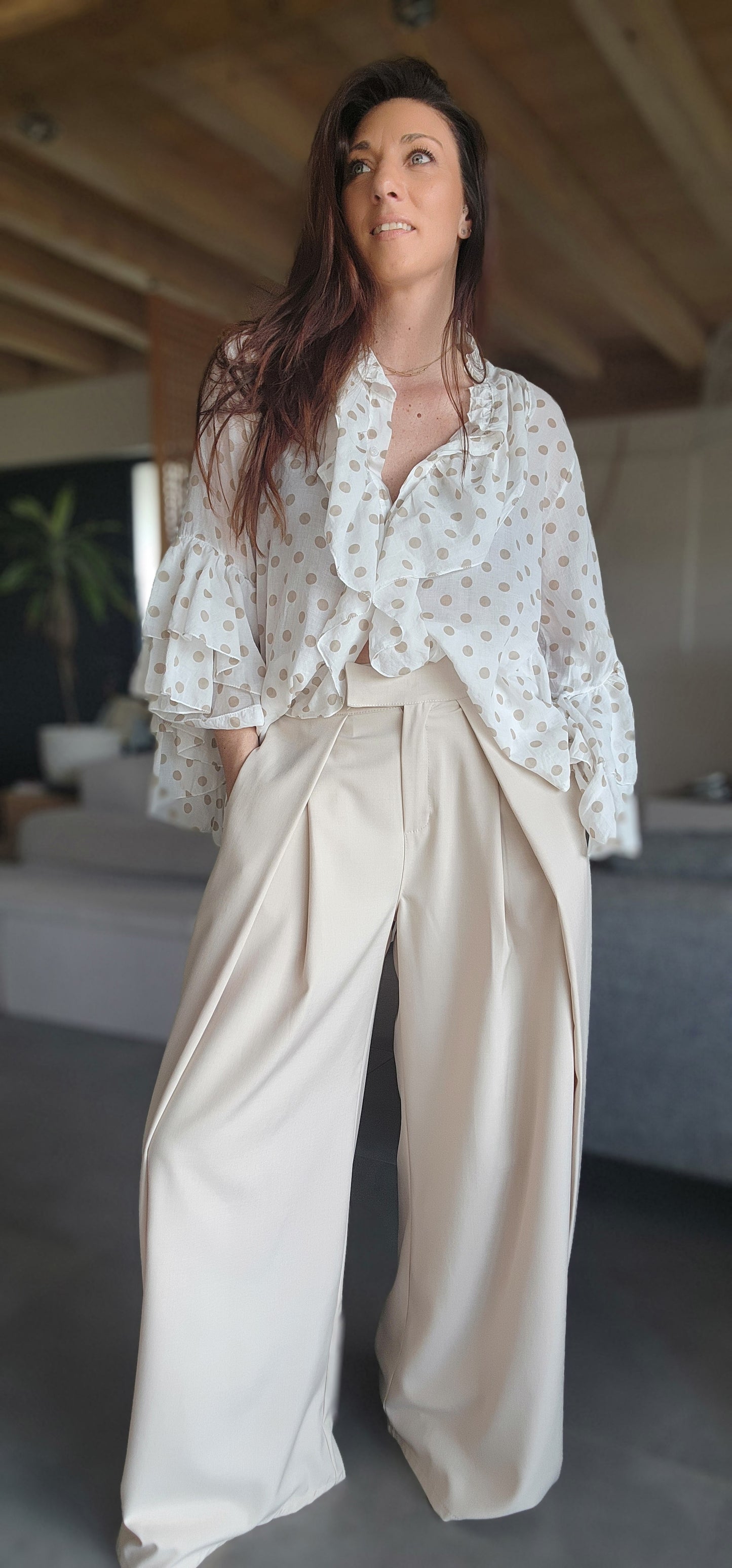Pantalon CUBA Beige Clair