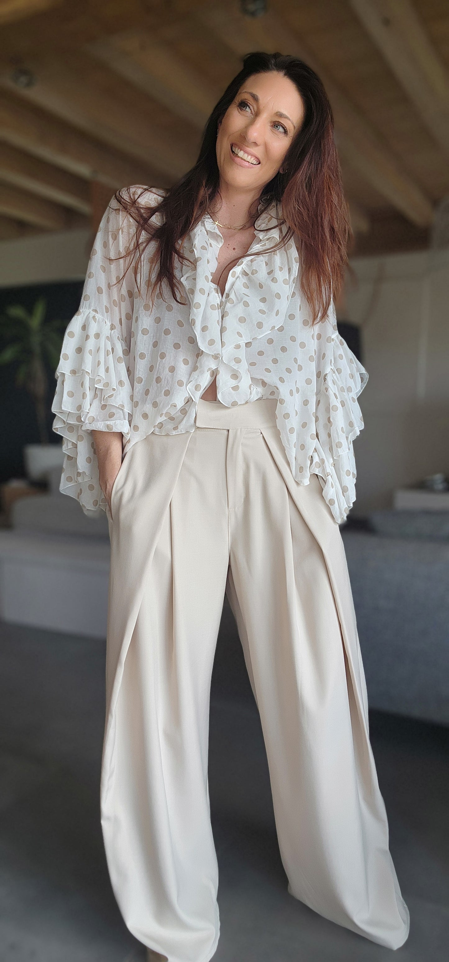 Pantalon CUBA Beige Clair