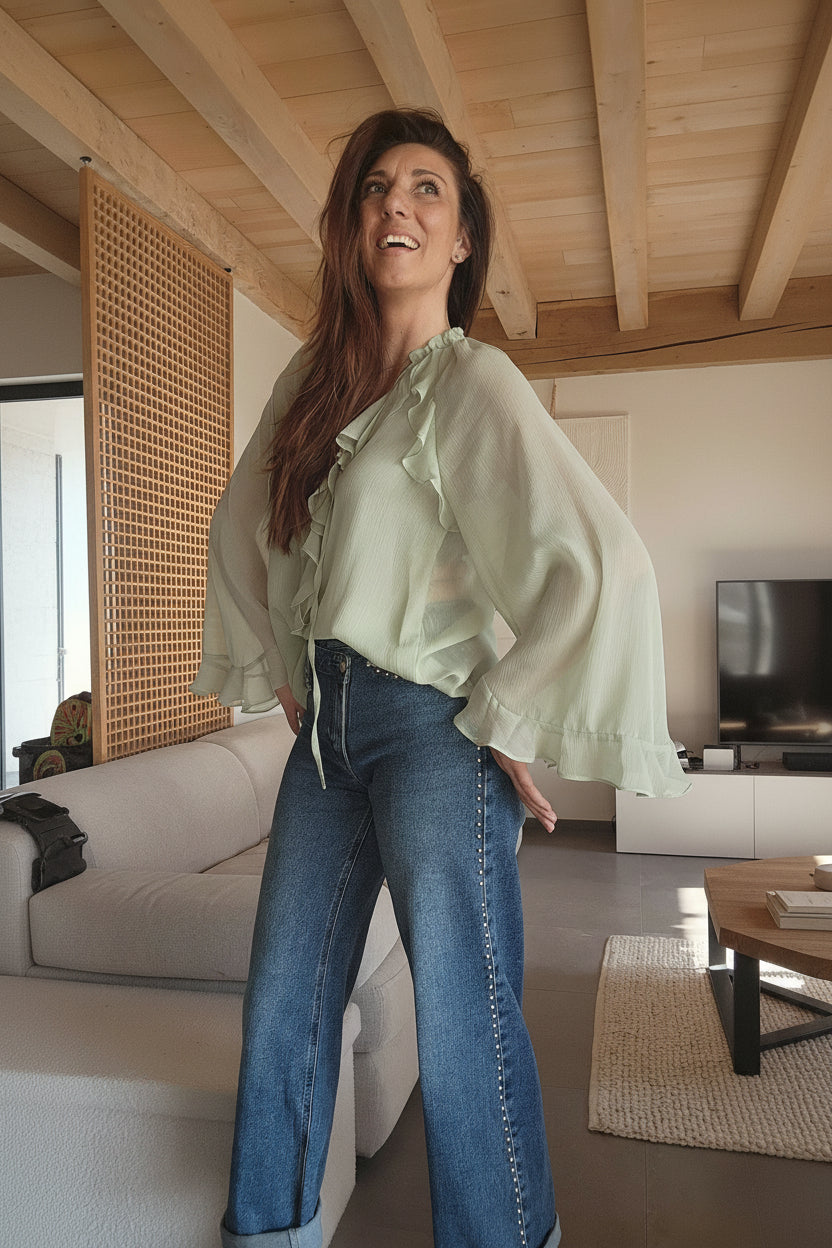 Blouse PALMA Vert D'Eau