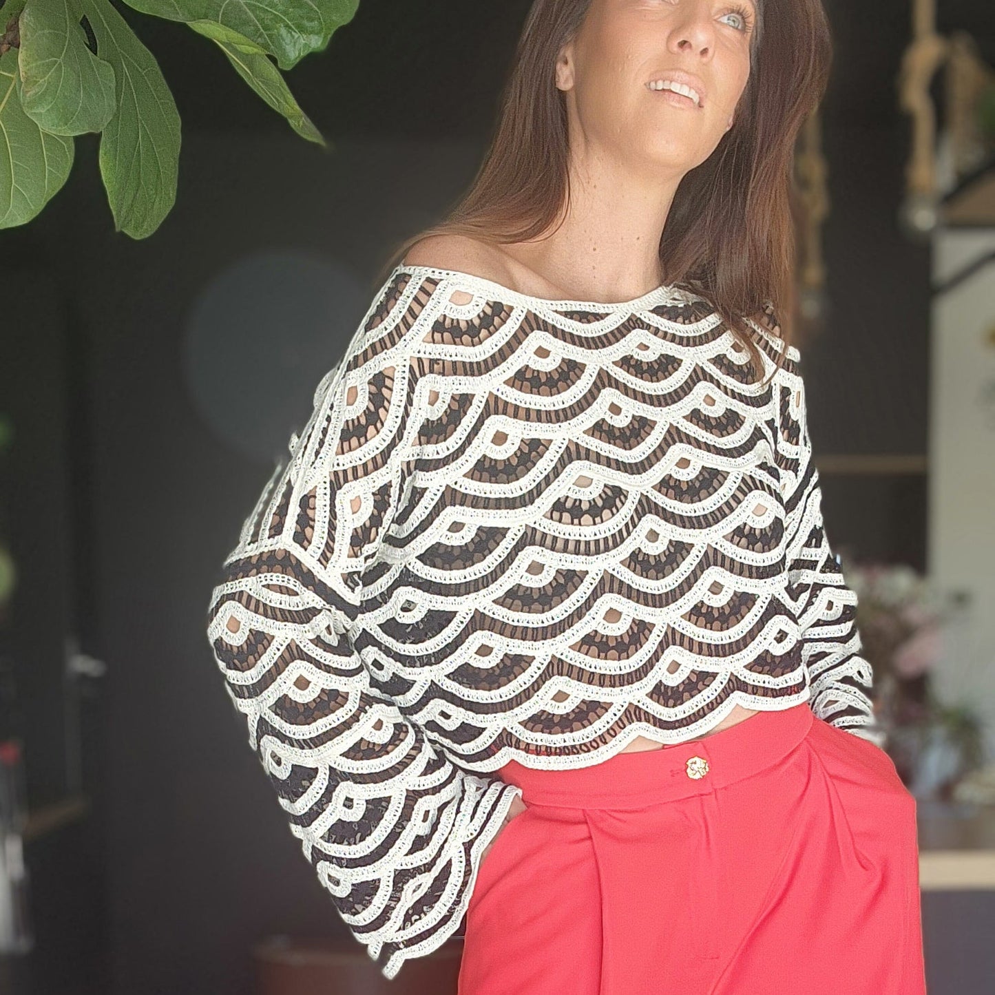Haut crochet MALLORCA Noir