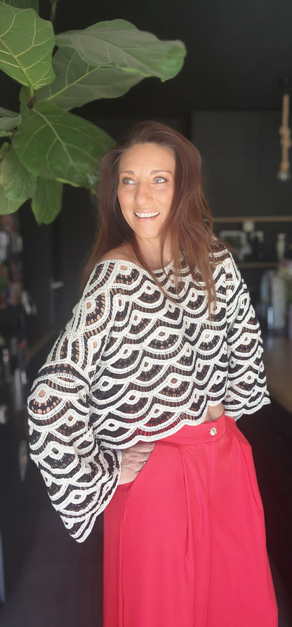 Haut crochet MALLORCA Noir
