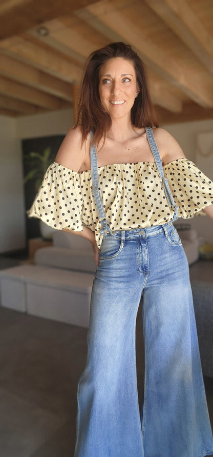 Blouse SILVANA - Satinée Jaune