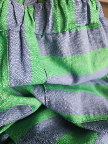 Pantalon RAYA Bleu / Vert
