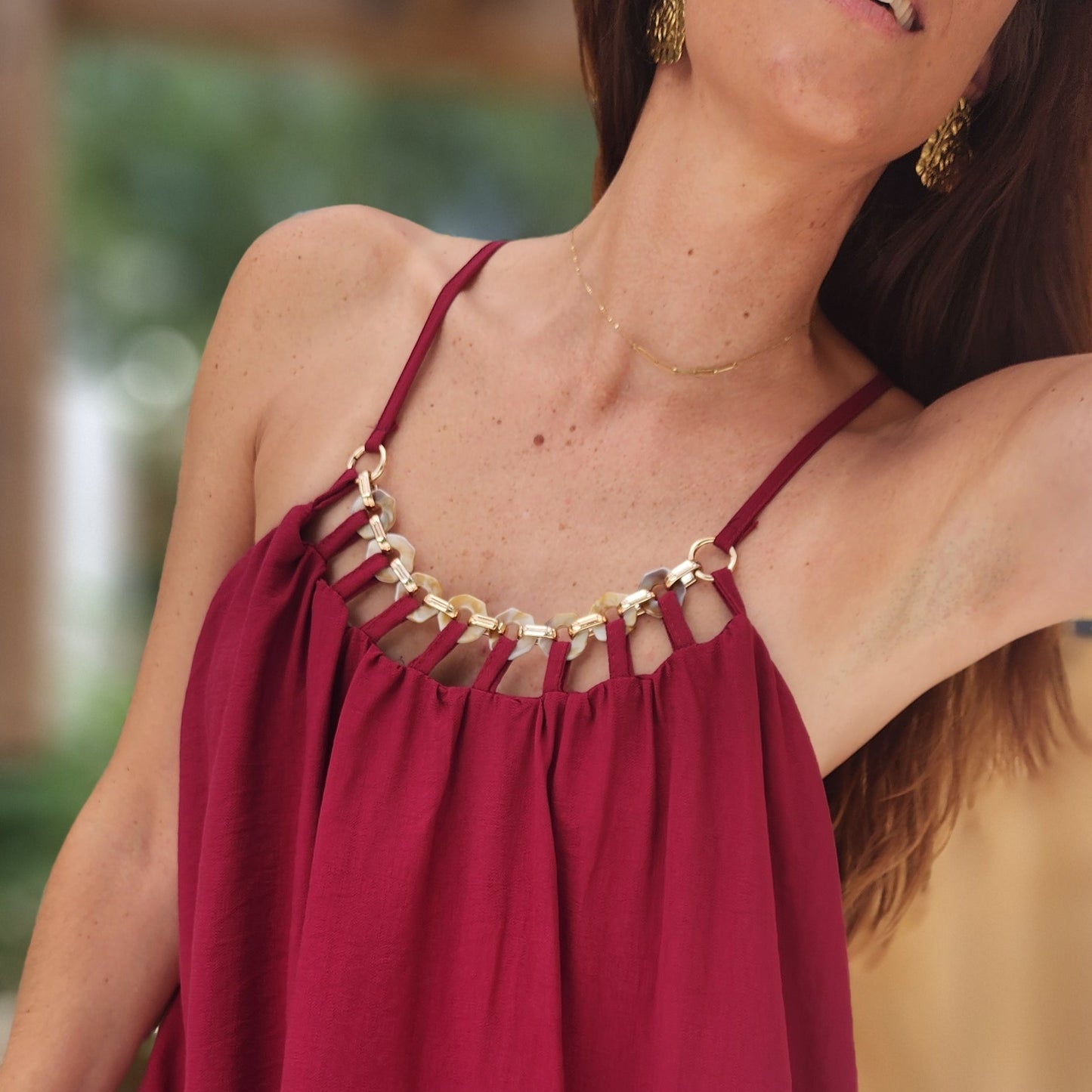 Robe CARLA lie de Vin