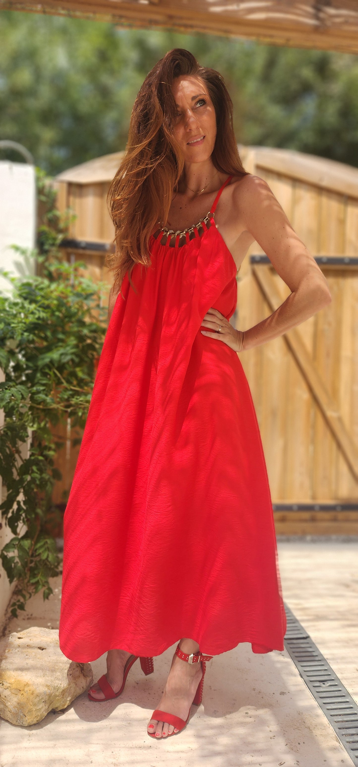 Robe CARLA Rouge