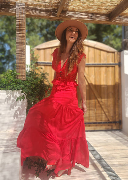 Jupe AMALIA Rouge