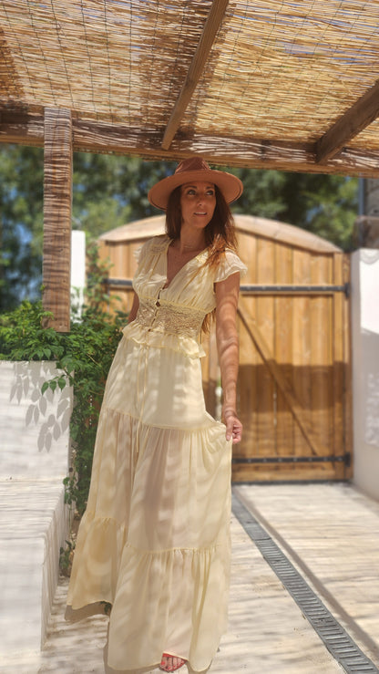 Blouse AMALIA Jaune pastel