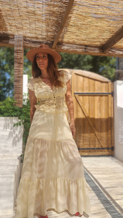 Blouse AMALIA Jaune pastel