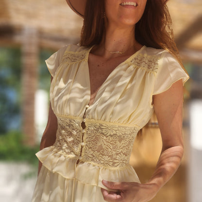 Blouse AMALIA Jaune pastel