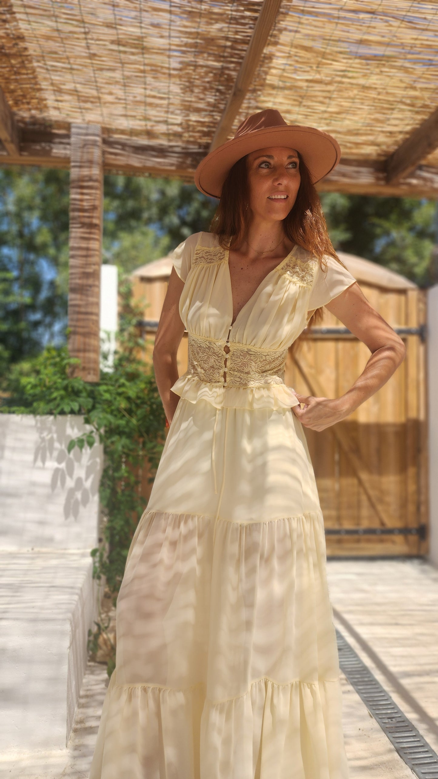 Blouse AMALIA Jaune pastel