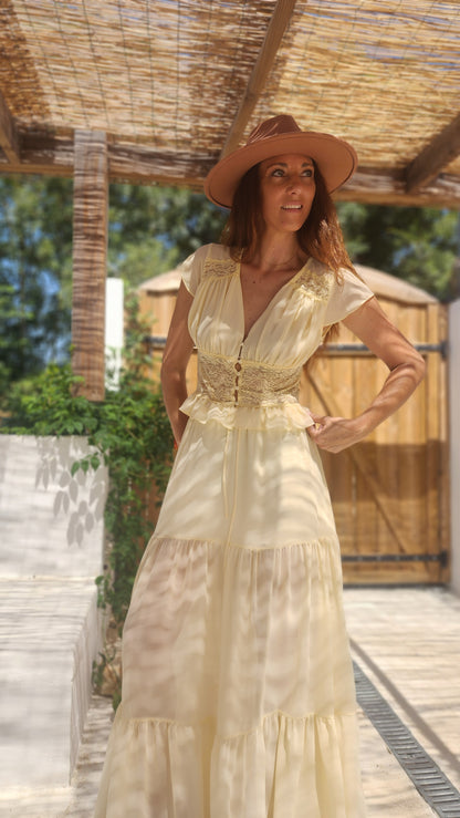 Blouse AMALIA Jaune pastel