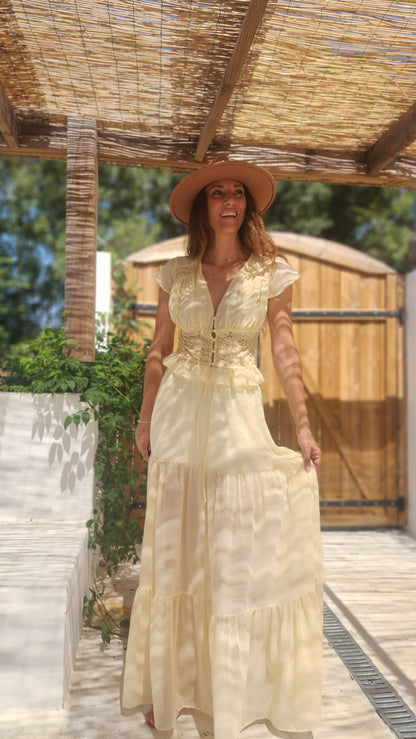 Blouse AMALIA Jaune pastel