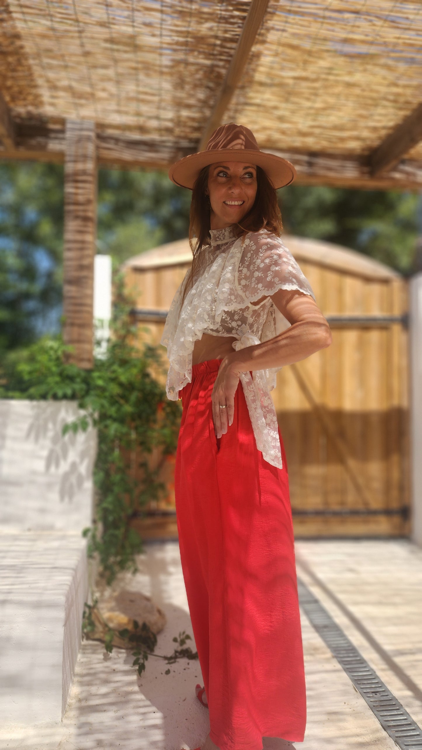 Pantalon DARIO Rouge