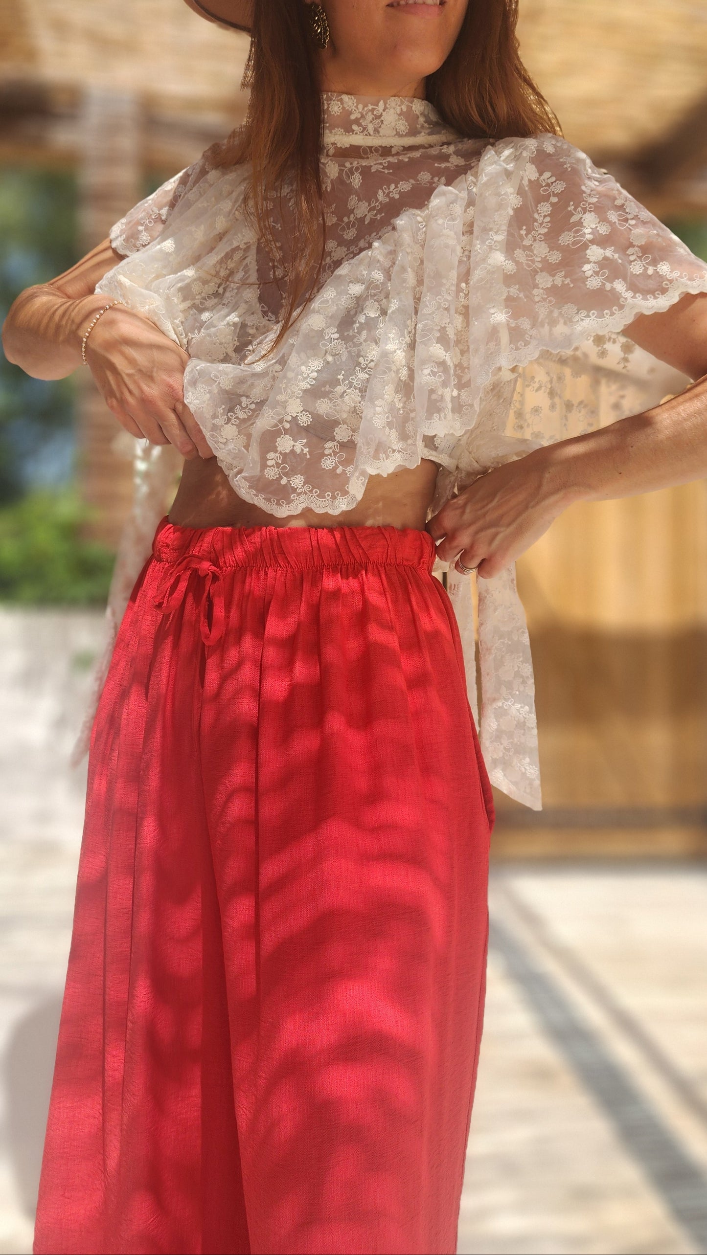 Pantalon DARIO Rouge