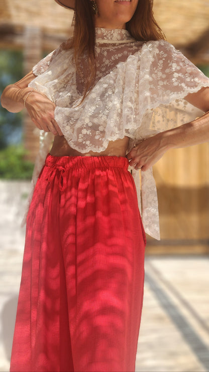 Pantalon DARIO Rouge