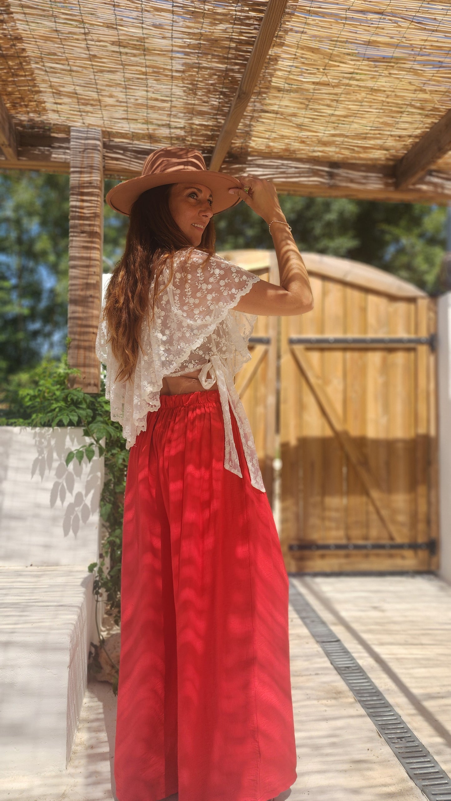 Pantalon DARIO Rouge