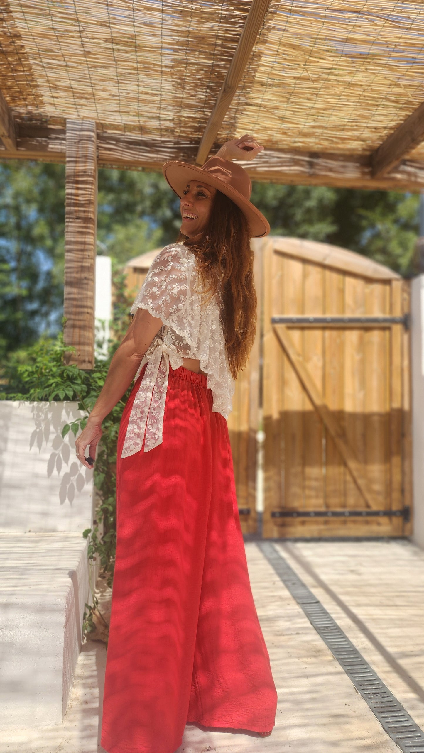 Pantalon DARIO Rouge