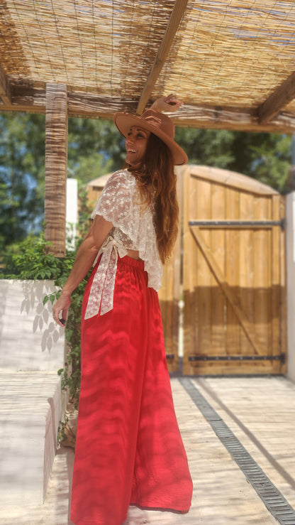 Pantalon DARIO Rouge