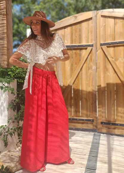 Pantalon DARIO Rouge