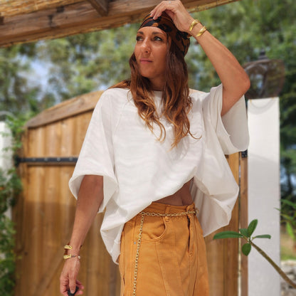 Tee-shirt DENVER oversize Blanc