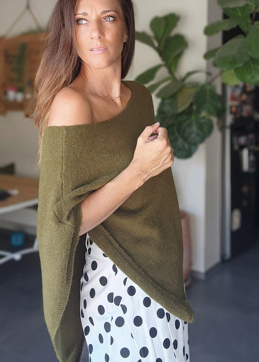 Poncho JADE Vert Olive