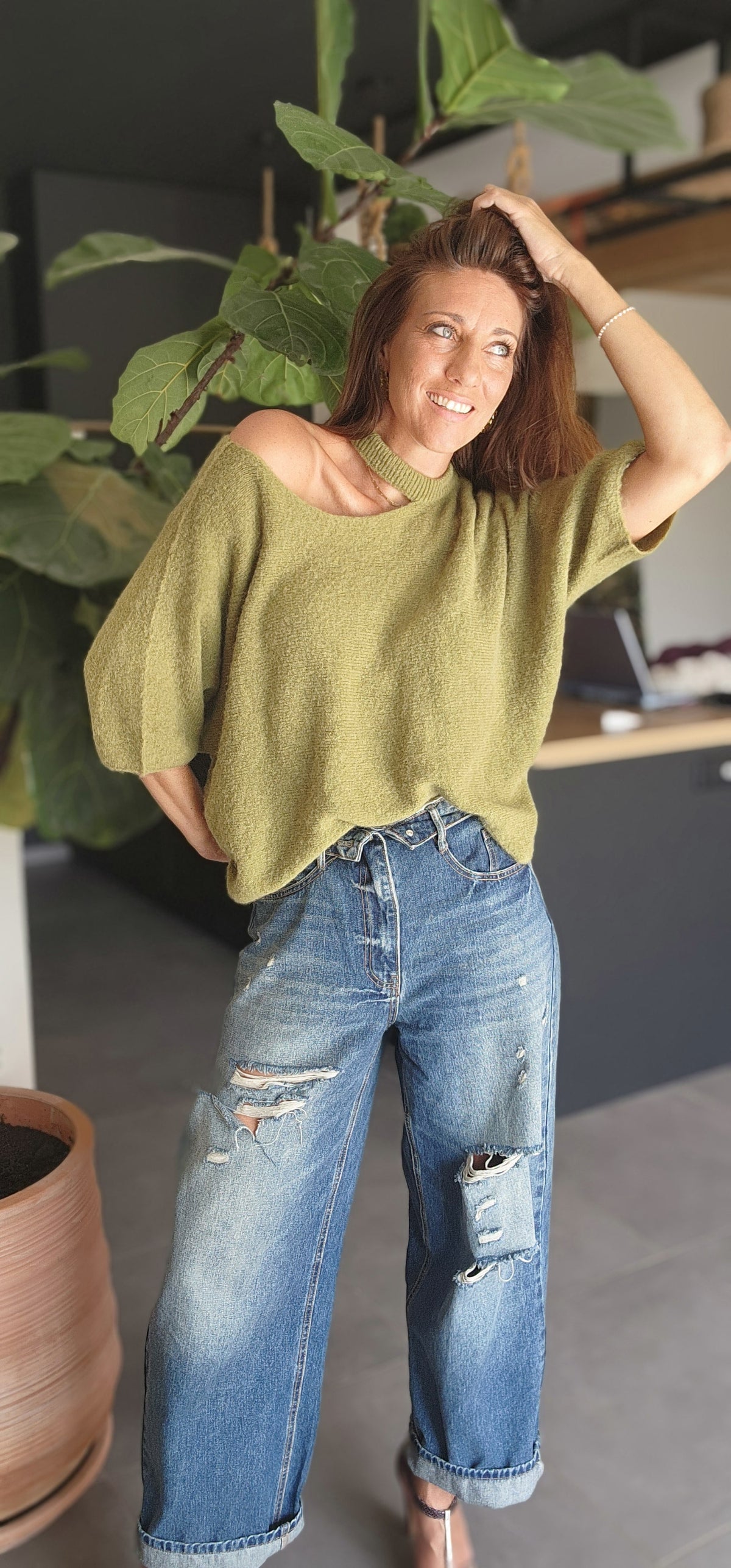 Pull MALO Vert Olive