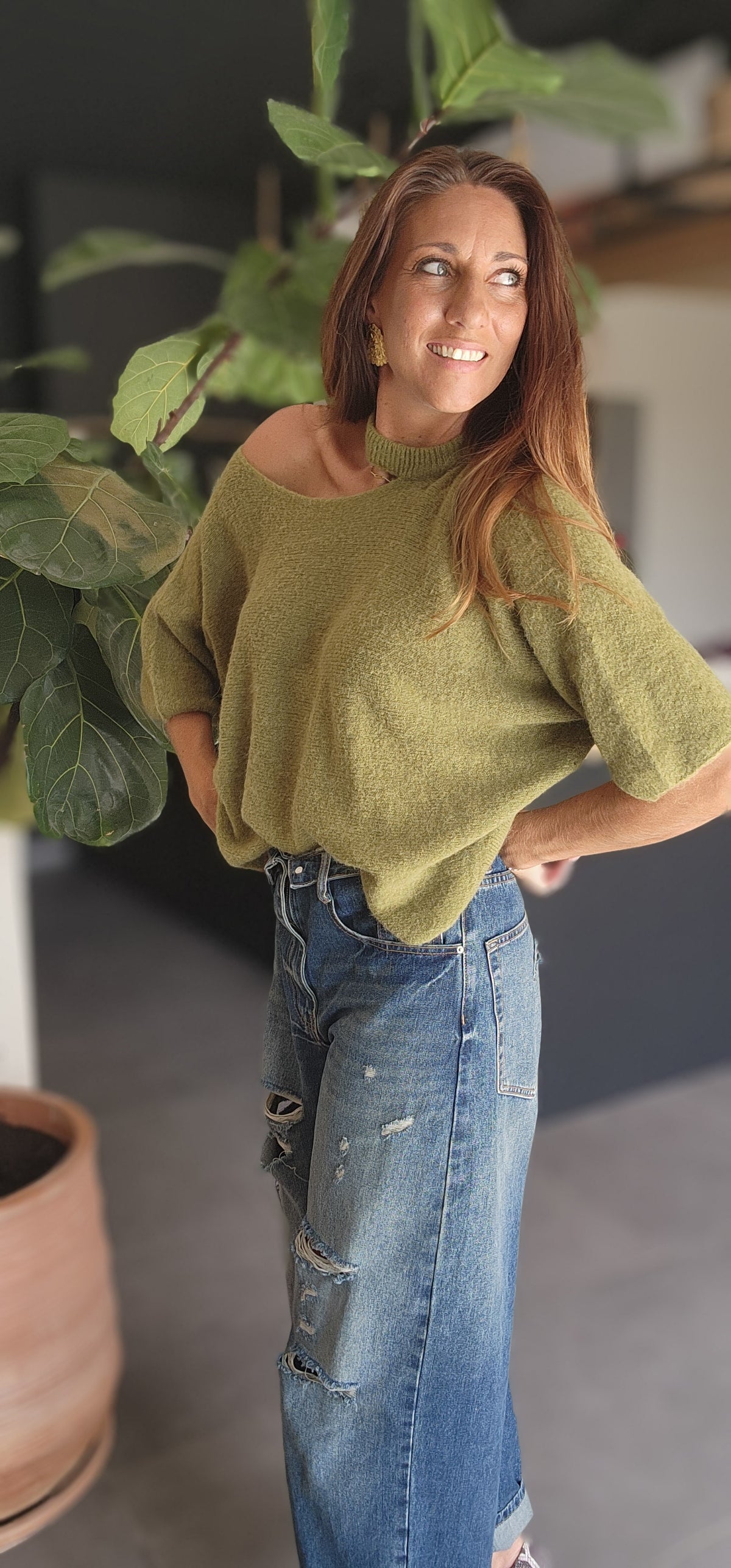 Pull MALO Vert Olive