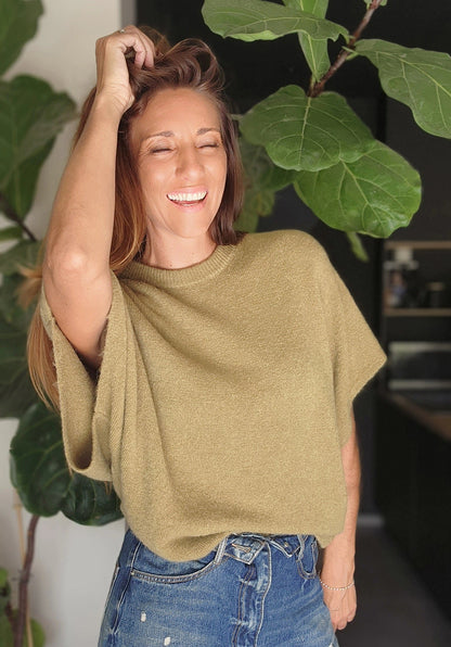 Pull HOWARD Baby Alpaga Vert Olive
