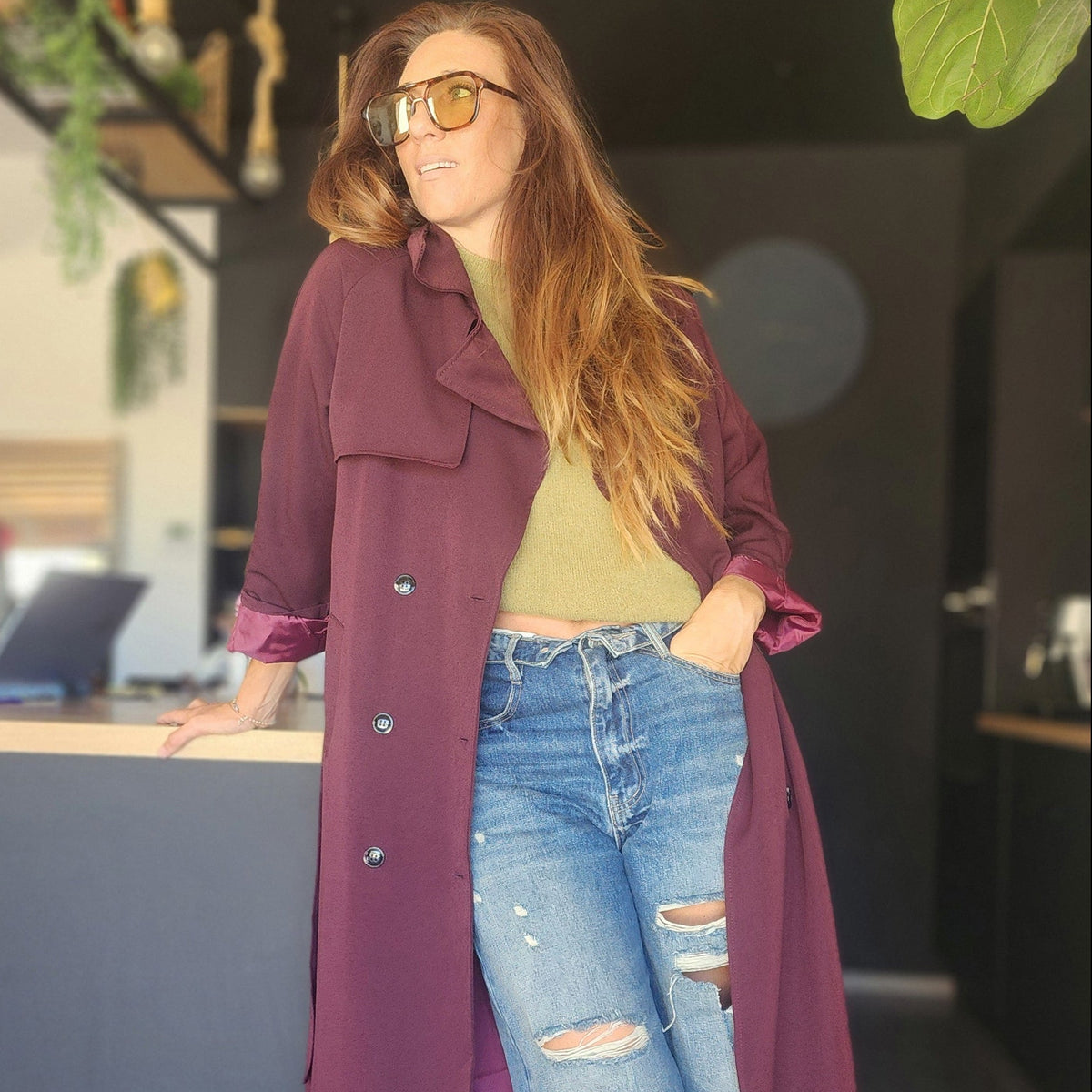 Veste longue CAMBRIDGE