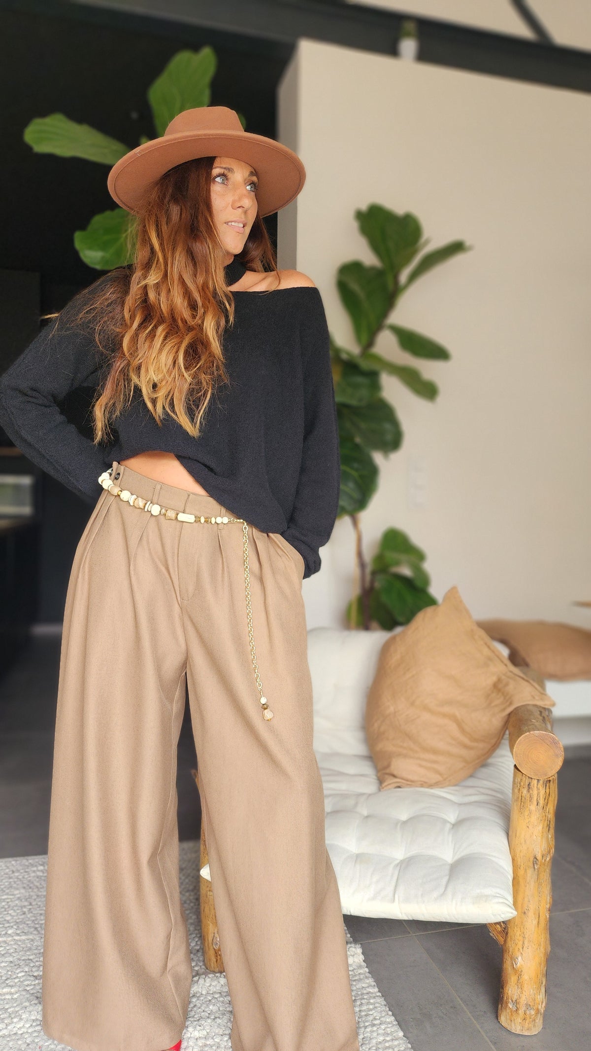 Ceinture Perles & Chaîne Dorée