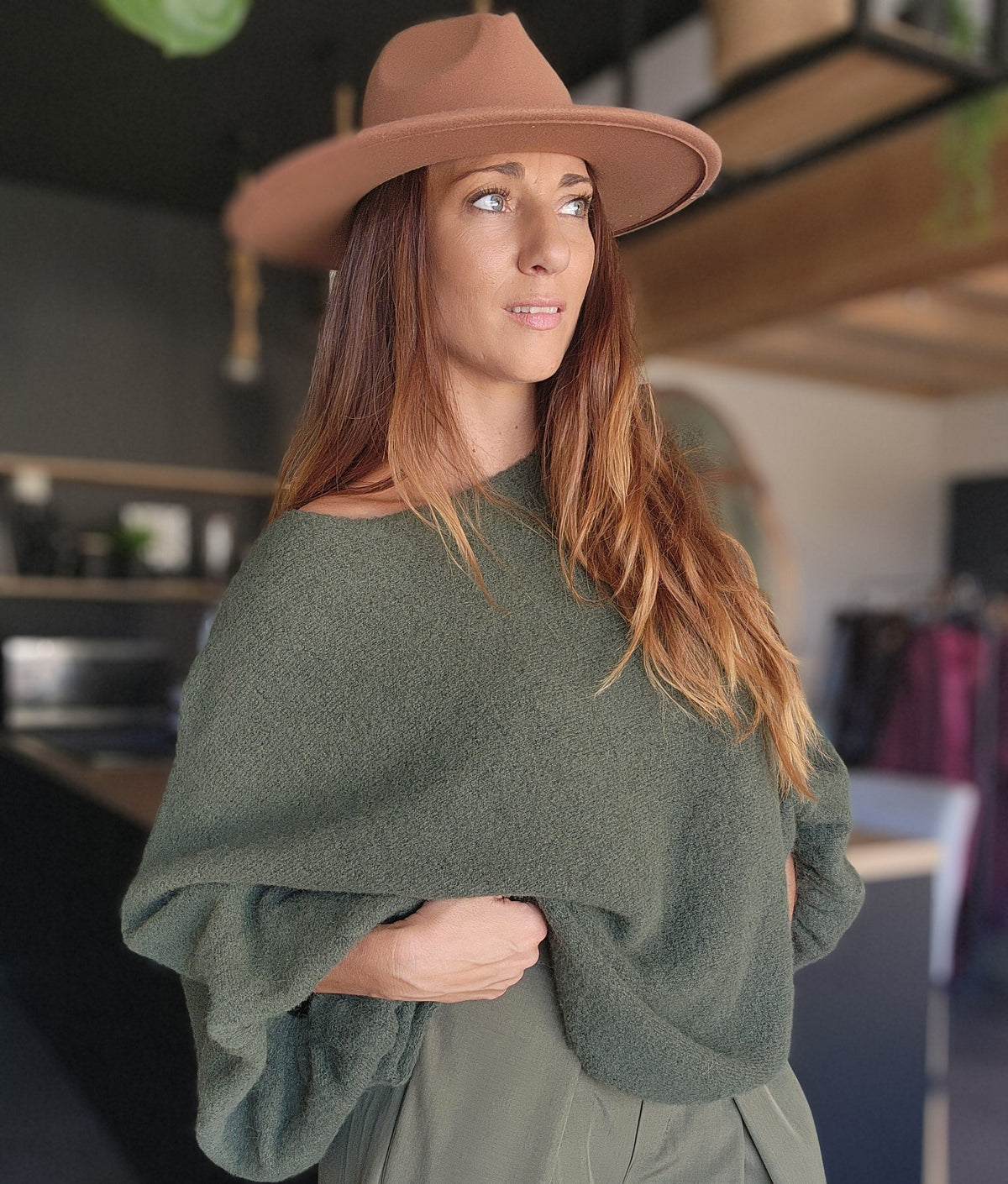 Pull Oversize SAPHIR Kaki