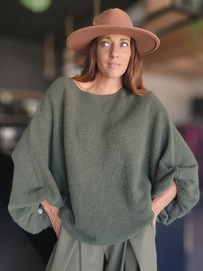 Pull Oversize SAPHIR Kaki