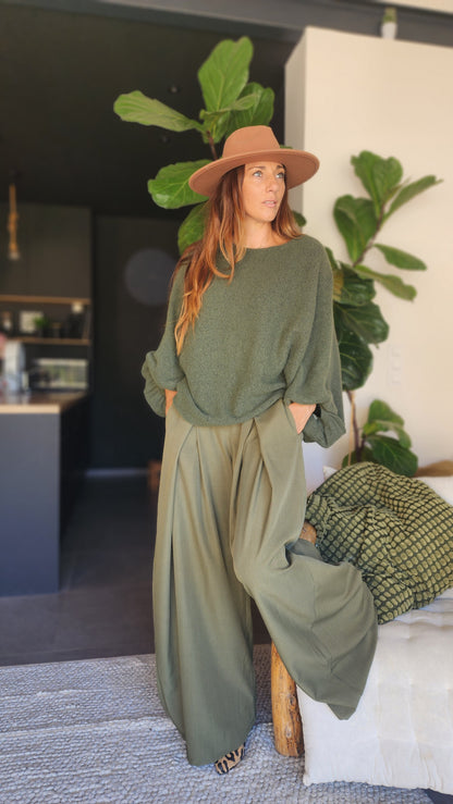 Pull Oversize SAPHIR Kaki