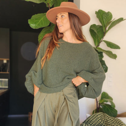 Pull Oversize SAPHIR Kaki