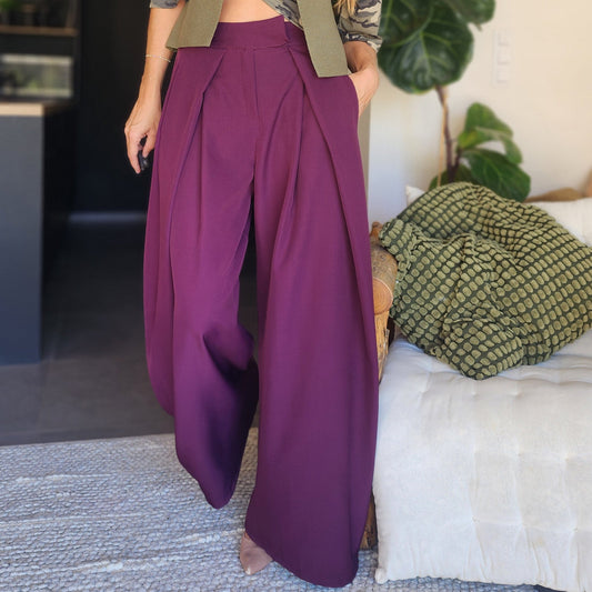 Pantalon CUBA Prune