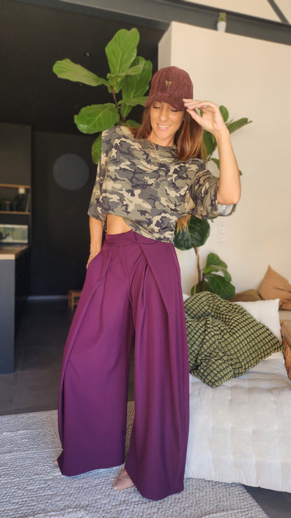 Pantalon CUBA Prune
