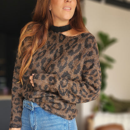 Pull SASKA – Marron et noir