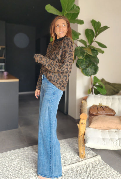 Pull SASKA – Marron et noir