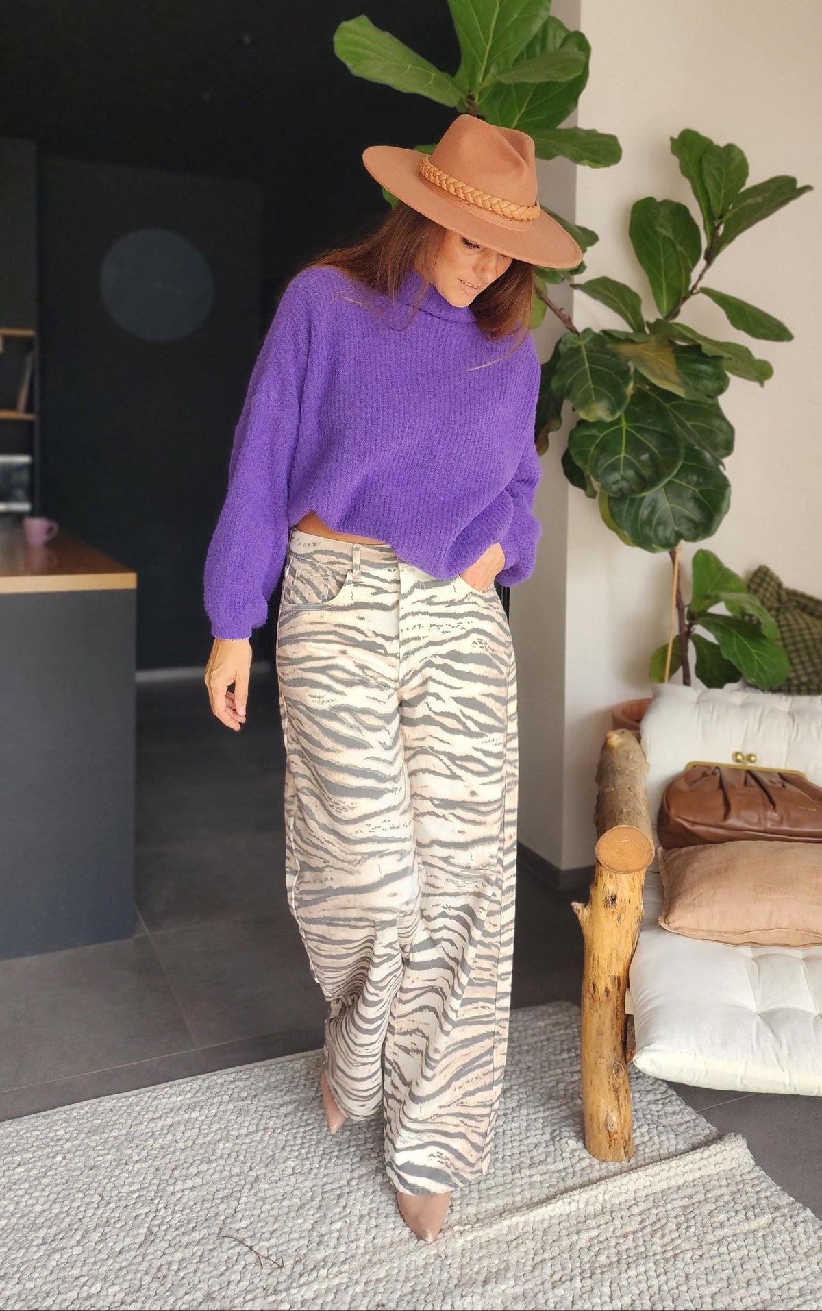Jean ZÉBRA – Wide leg zébré