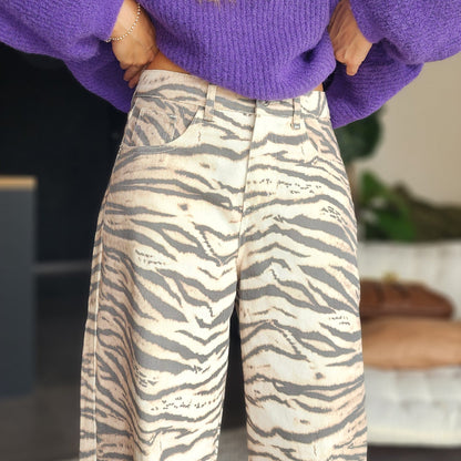 Jean ZÉBRA – Wide leg zébré