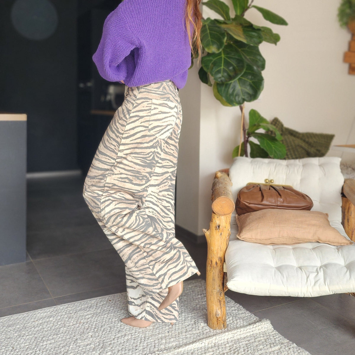 Jean ZÉBRA – Wide leg zébré