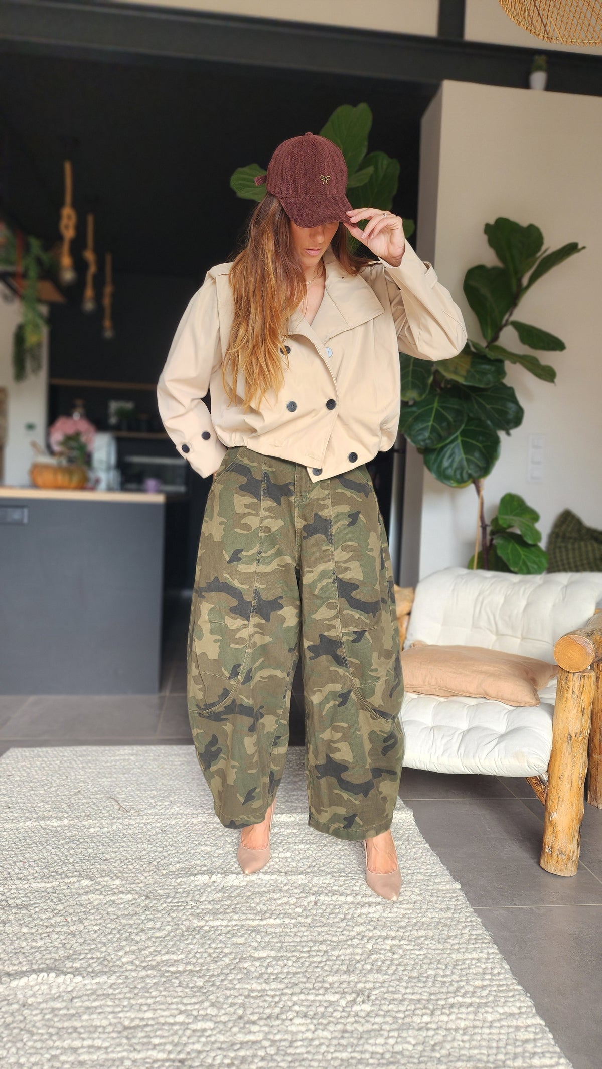 Pantalon militaire BADDIE – Coupe barrel