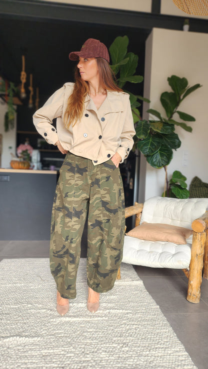 Pantalon militaire BADDIE – Coupe barrel